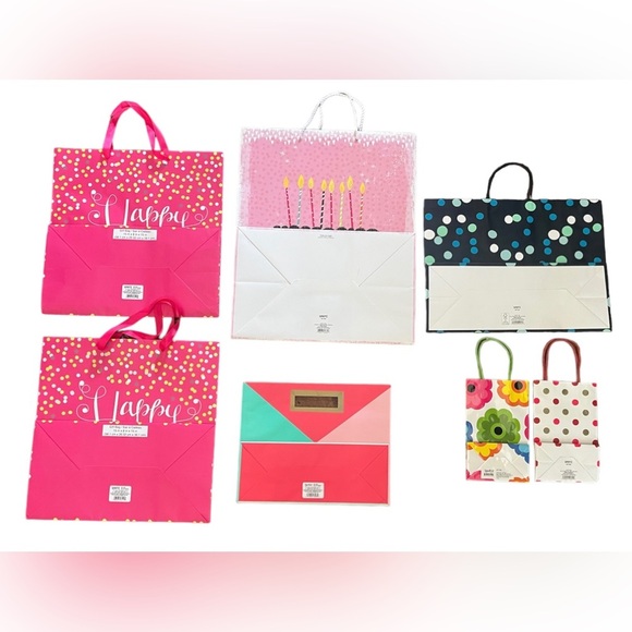 7 brand new spritz gift bags birthday multiple sizes large to small - Picture 7 of 7